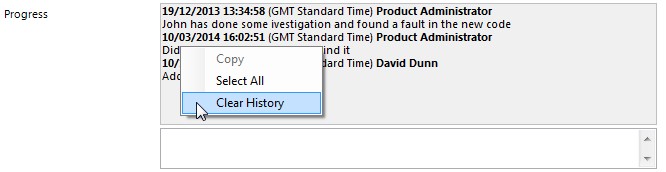 Att Type - History clearing
