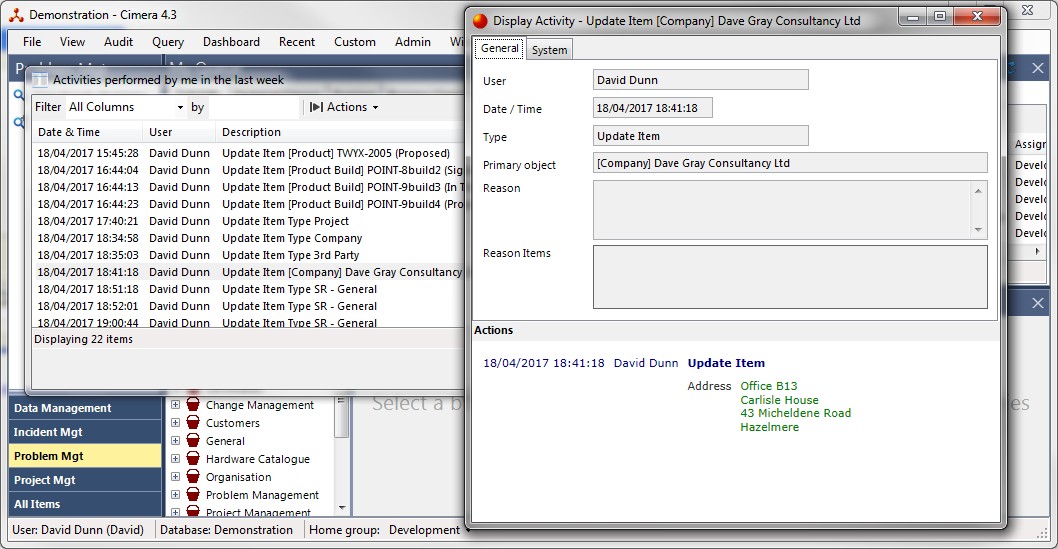 Activity Screen