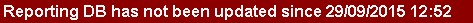 Reporting DB warning