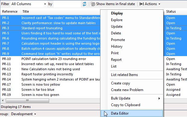 PlugIn on context menu