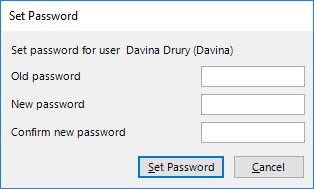 Change password