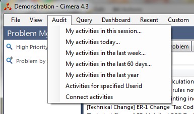 Menu - Audit